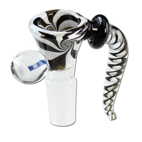 Black Leaf Glaskunstkopf Wirbel